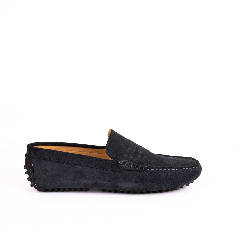 VINTAGE BLACK SUEDE LOAFERS