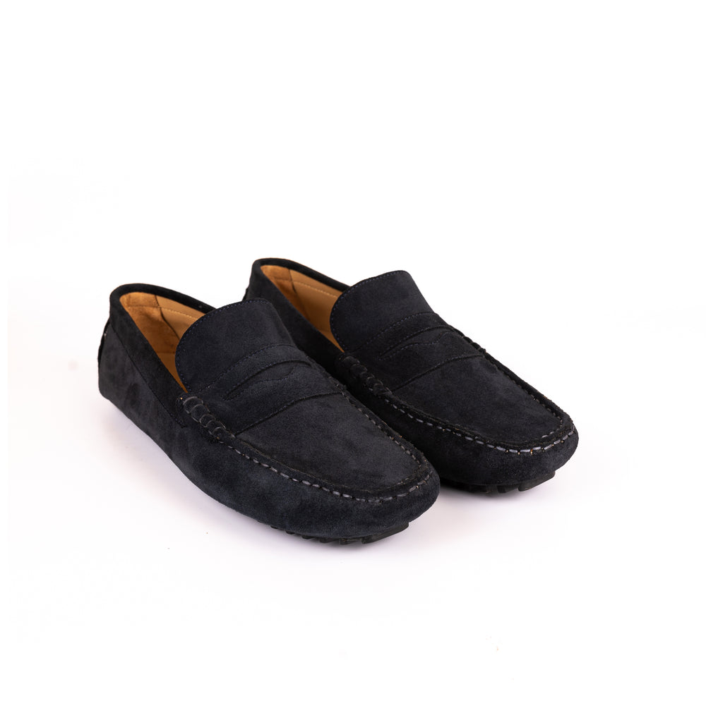 VINTAGE BLACK SUEDE LOAFERS