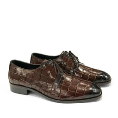 CROX LACED DARK BROWN