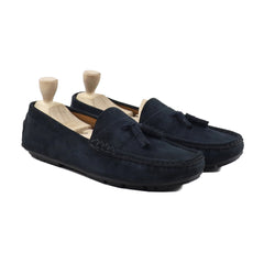 VINTAGE NAVY BLUE SUEDE LOAFERS