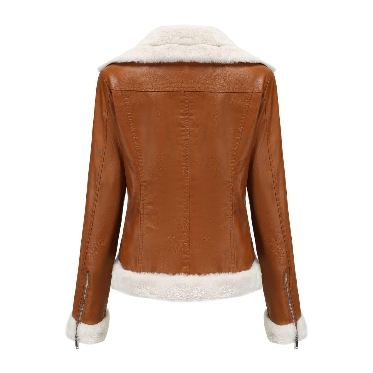 Light tan leather jacket womens best sale